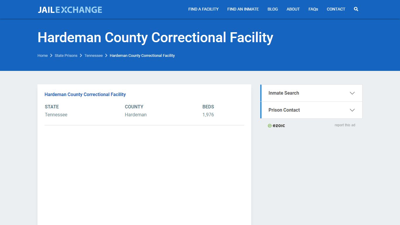 Hardeman County Correctional Facility Prisoner Search ...